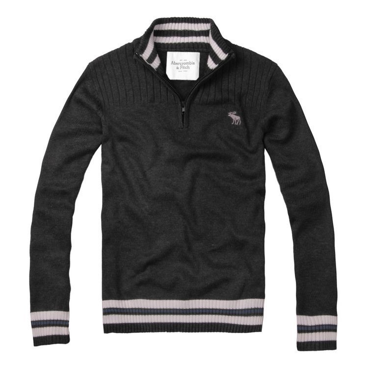 Abercrombie Fitch Hombres Ponte de pie de cuello Jersey AF6404